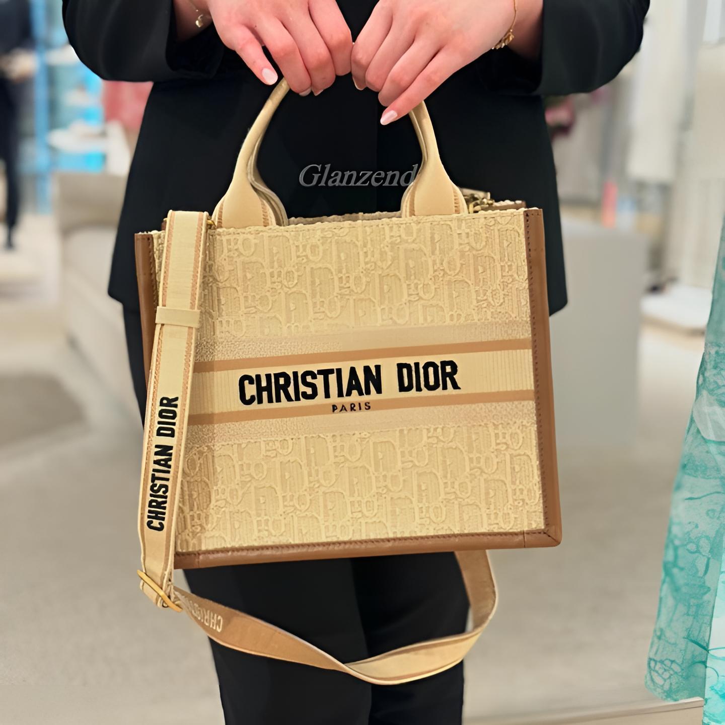 【Dior】《Dior Book Tote》オブリーク スモールバッグ