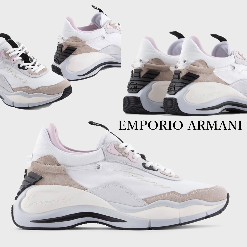関税込◆EMPORIO ARMANI チャンキースニーカー レディース 厚底