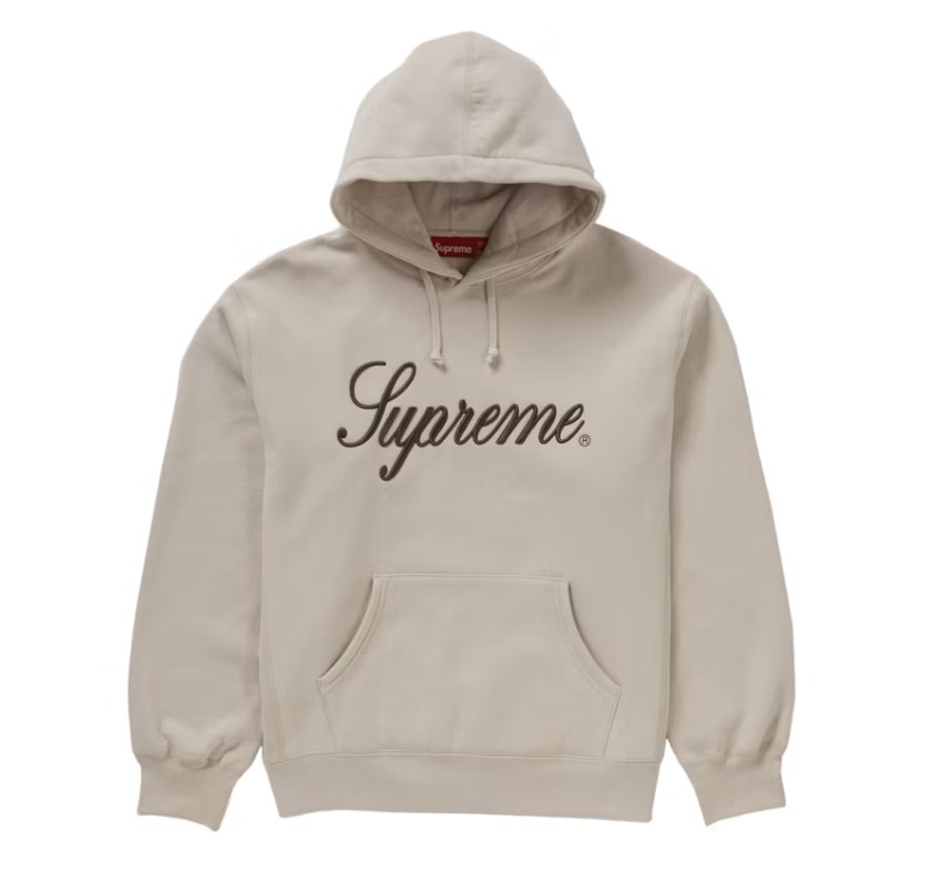 ☆Supreme☆FW24立ち上げ エンブロイド スクリプト パーカー