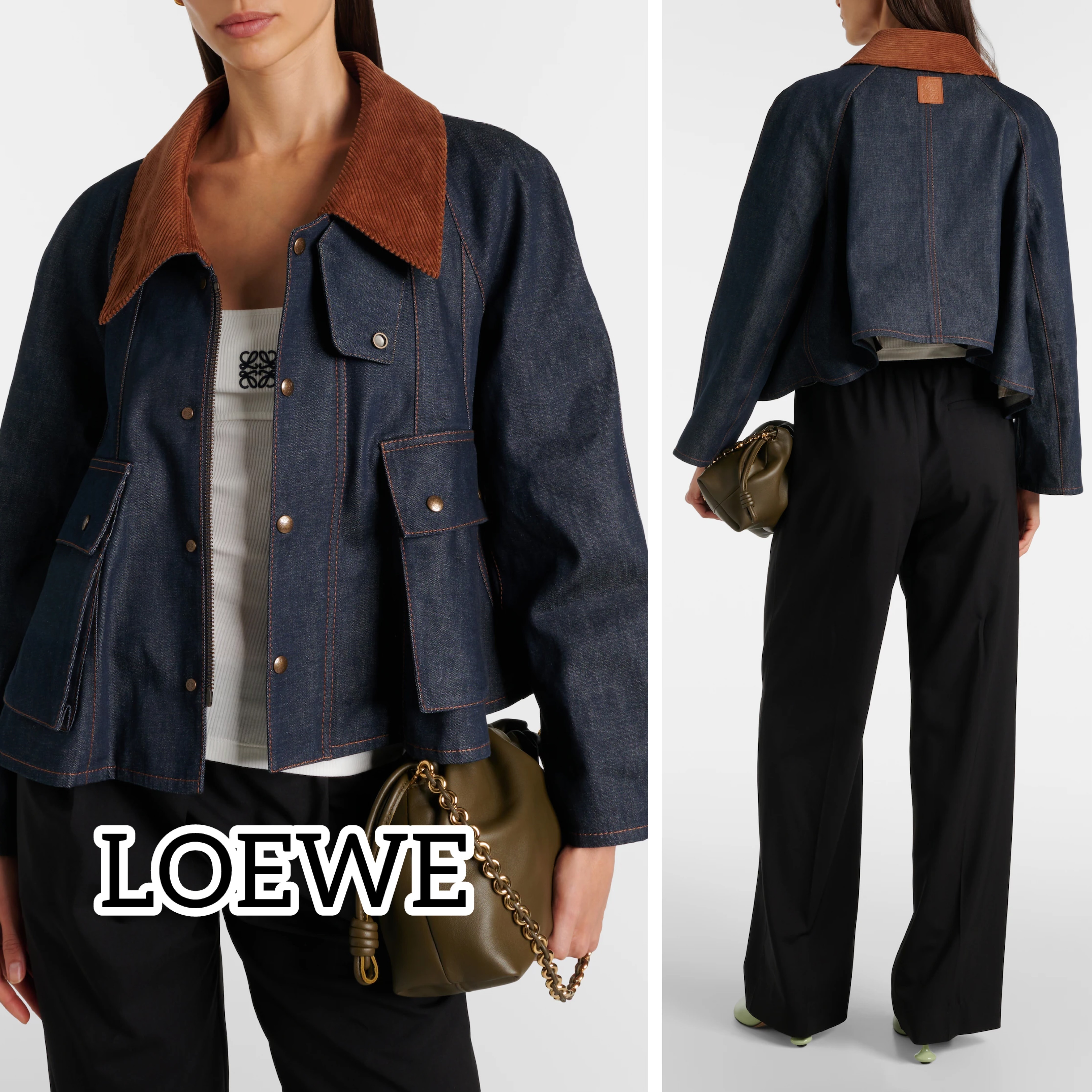 ☆関税込み☆【LOEWE】Trapeze denim jacket