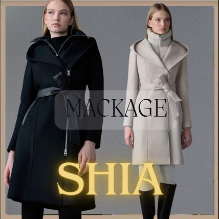 極美品】Mackage マッカージュ 羊毛 ロングコート チェスターコート