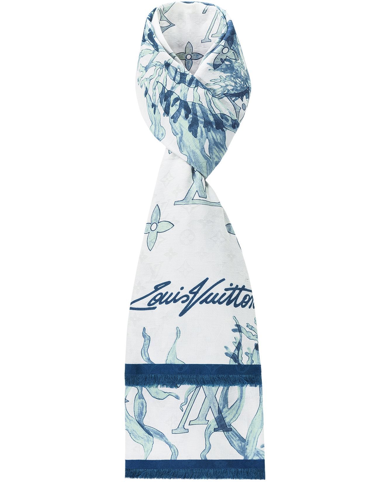 マフラー・ストール LOUIS VUITTON Monogram Aquagarden Stole