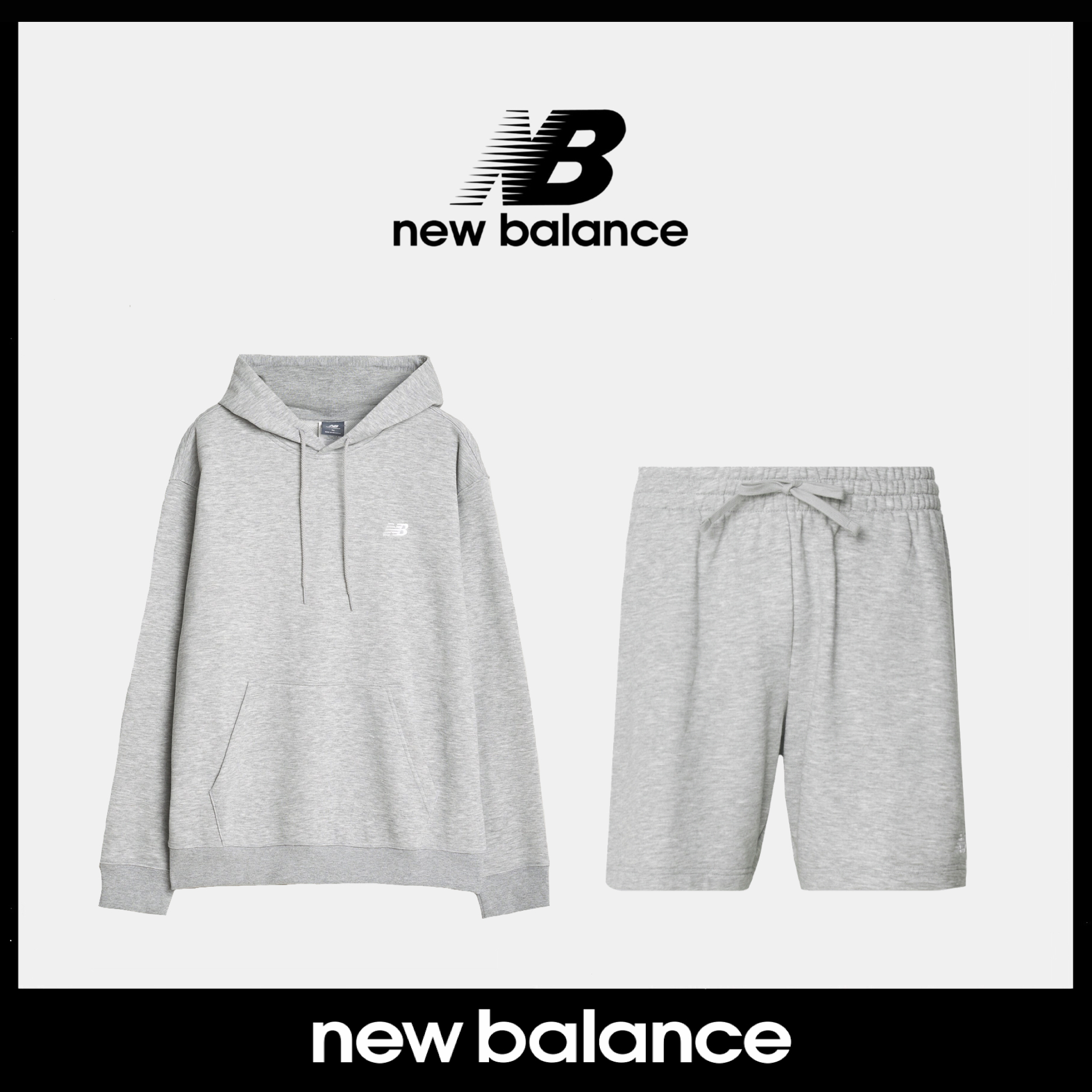 【New Balance】プルオーバー 上下セット グレー / 送料無料