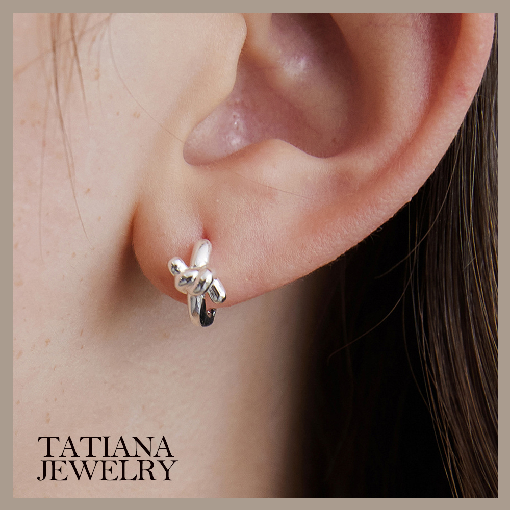 【TATIANA】(Silver925) Volume Rope Hoop Earrings☆ピアス