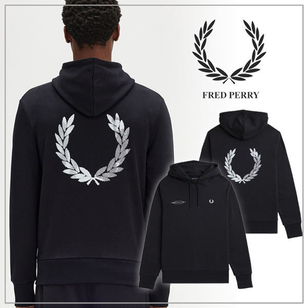 【FRED PERRY】Advantage Perry Hooded Sweatshirt