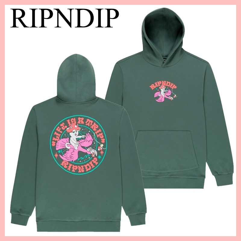 RIPNDIP Take A Trip フーディ パーカー Alpine Green 送料込み