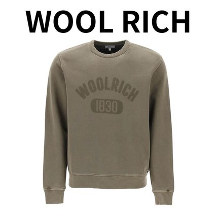 独特の上品 スウェット WOOLRICH ウールリッチ トレーナー M ベージュ メンズウェア