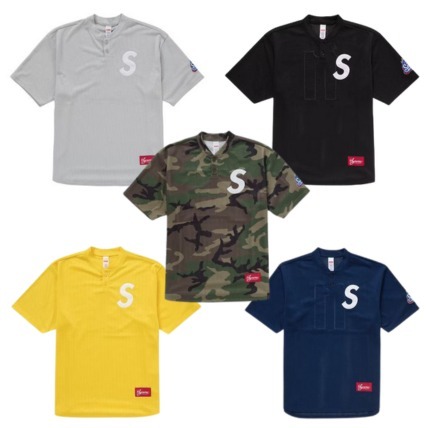24AW Week1 立ち上げ Supreme S LOGO BASEBALL HENLEY