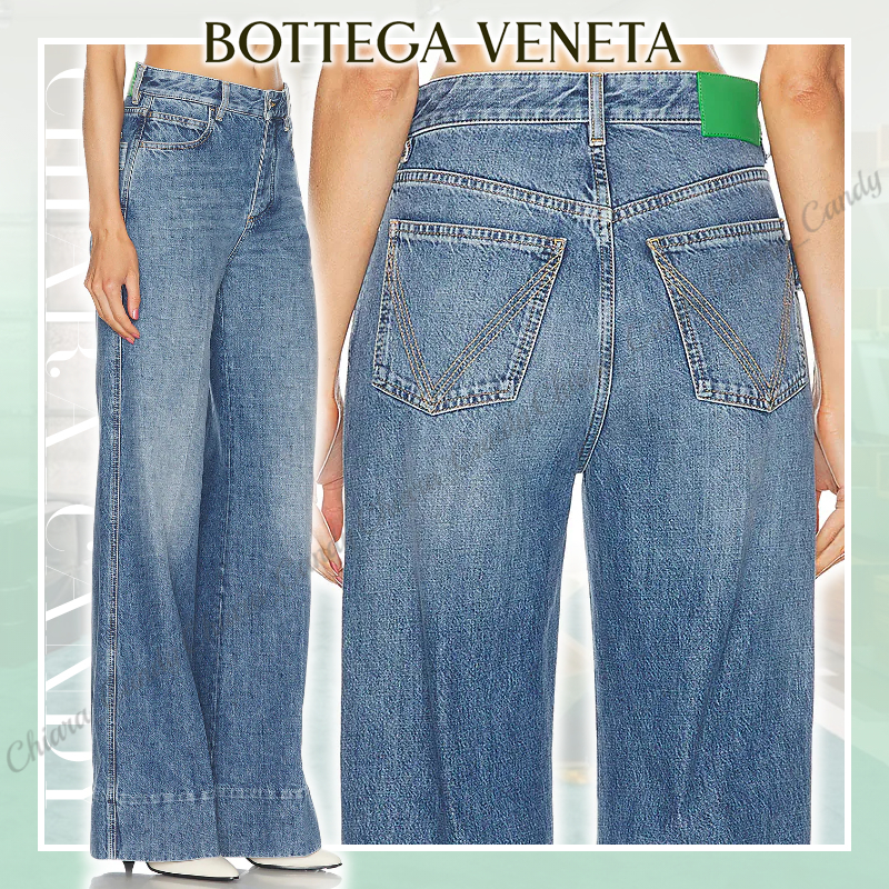 【24AW NEW】BOTTEGA VENETA_women / ワイドレッグ デニムパンツ