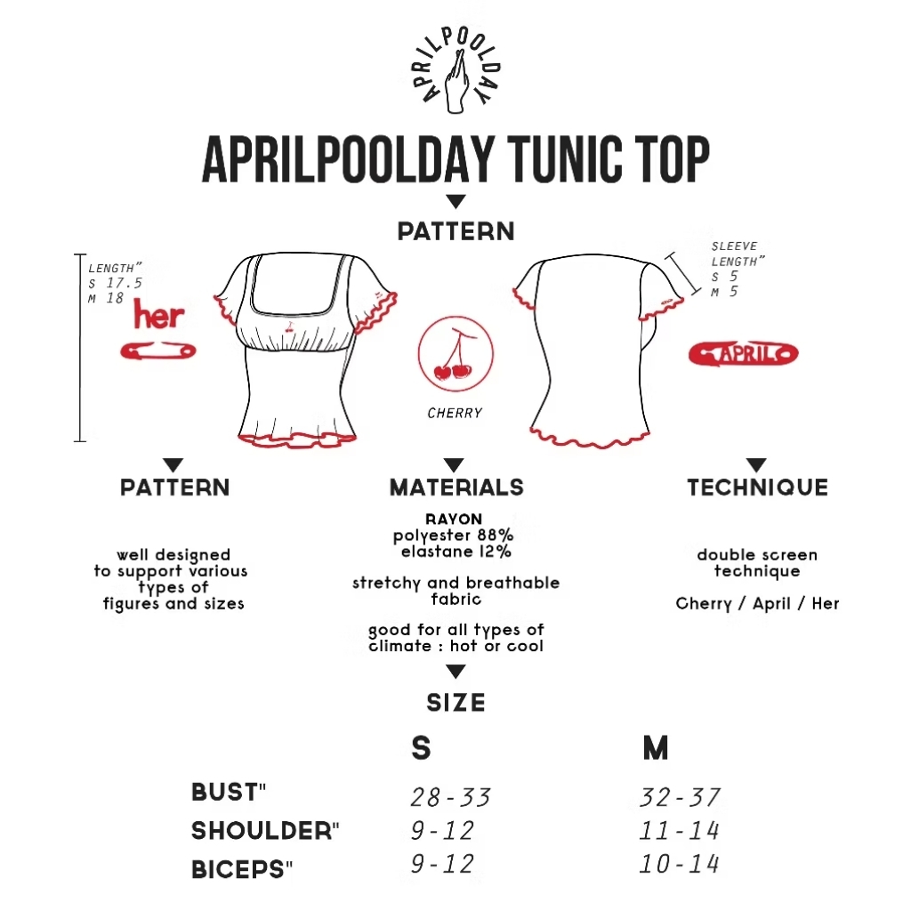 日本未発売!!《APRILPOOLDAY》TUNIC TOP 水着
