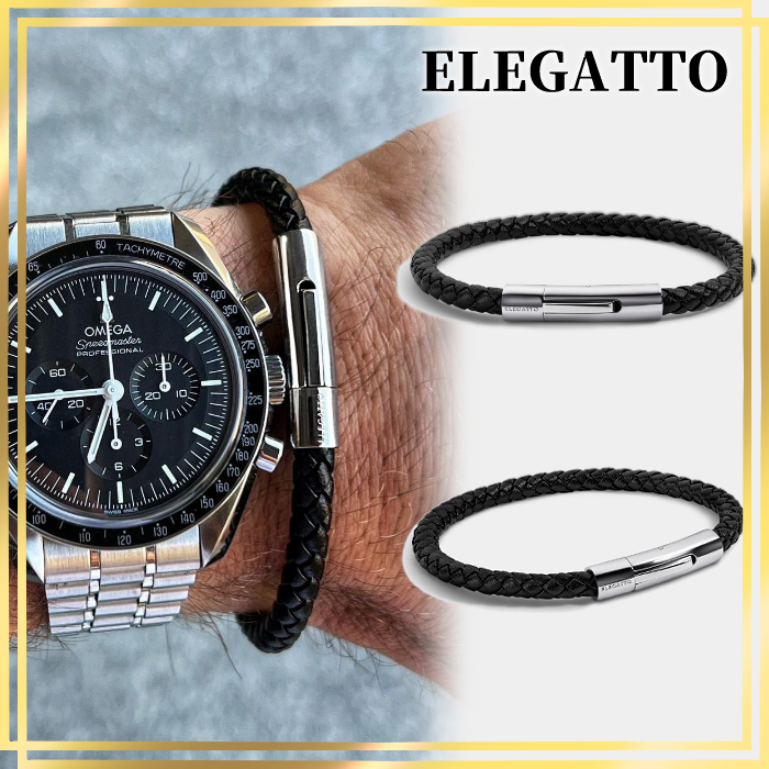国内発送☆ELEGATTO☆エラジオ レザー ブレスレット☆