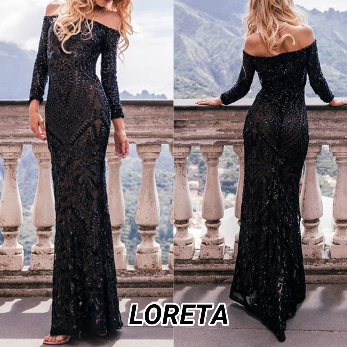 ◆LORETA◆Mimosa Gown ロングドレス 送料込