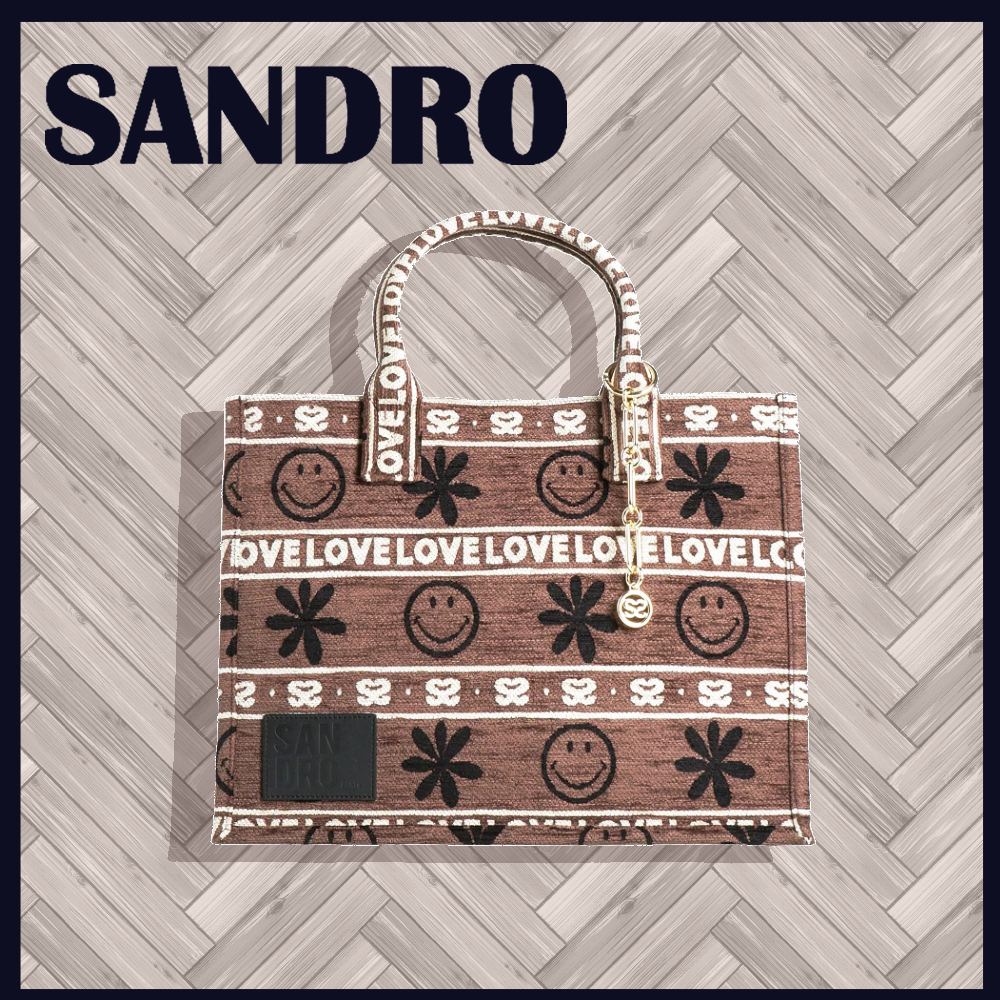 【Sandro】スマイリートートバッグ Sandro