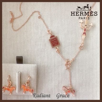 コーデのワンポイントに♪》HERMES ネックレス Cheval (HERMES