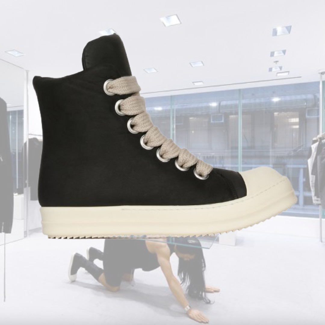 【希少】RICK OWENS RUNWAY JUMBOLACED スニーカー ブラック