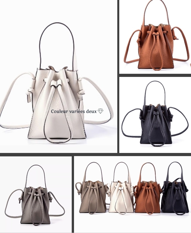 レザー 巾着バッグ ショルダーバッグ 2WAY 上質 1781
