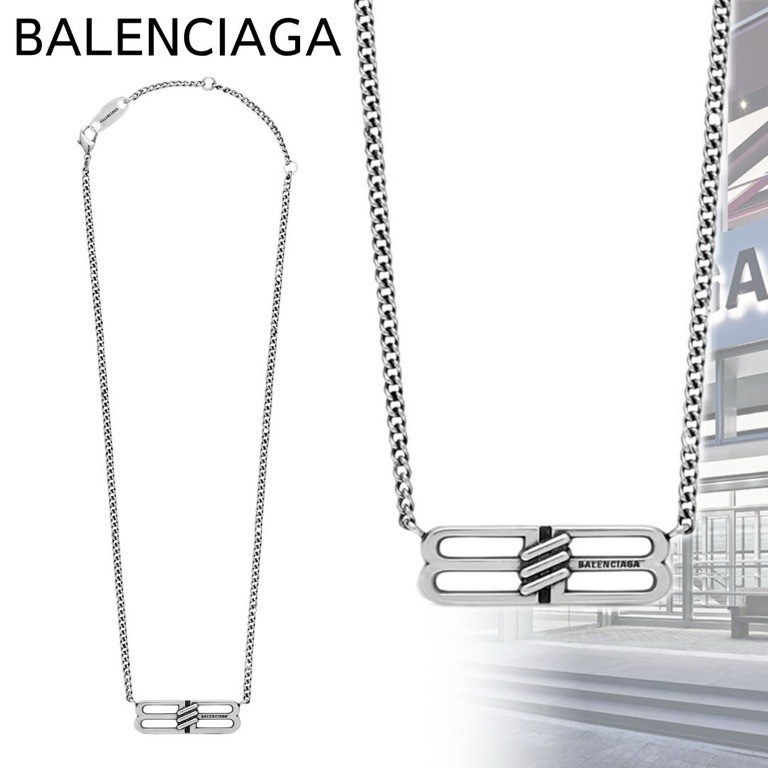 すぐ届く*BALENCIAGA*バレンシアガ*BB ICON ネックレス
