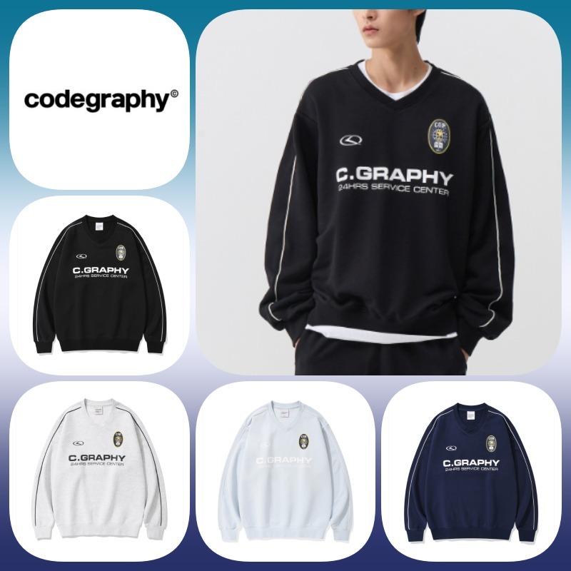 ◆CODEGRAPHY 24H TRACK V NECK SWEAT/4色◆