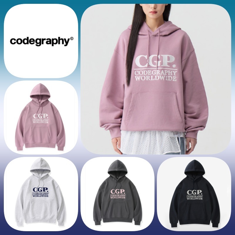 ◆CODEGRAPHY SQUARE LOGO HOODIE/4色◆