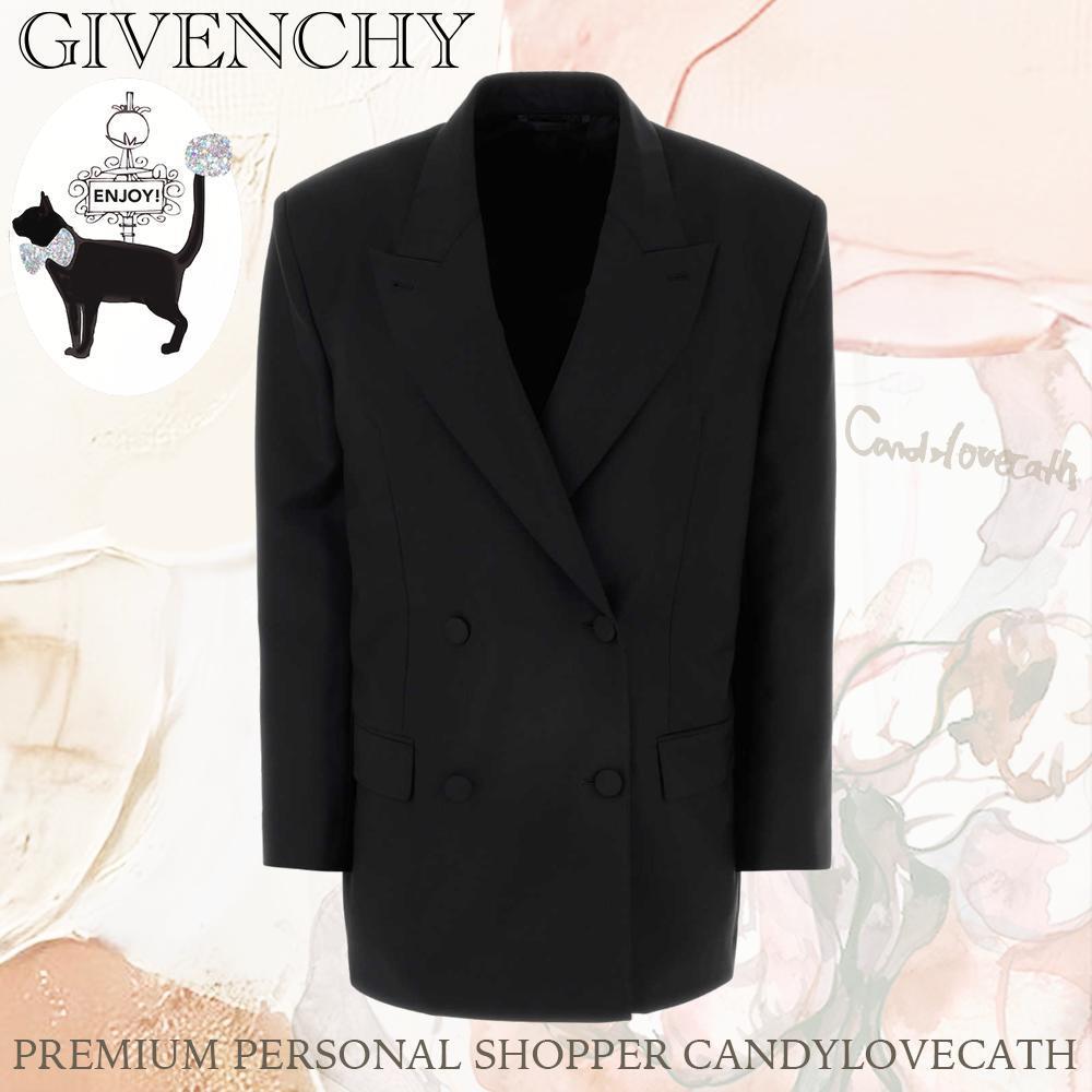 ジャケット GIVENCHY Black Wool Blend Oversize Blazer