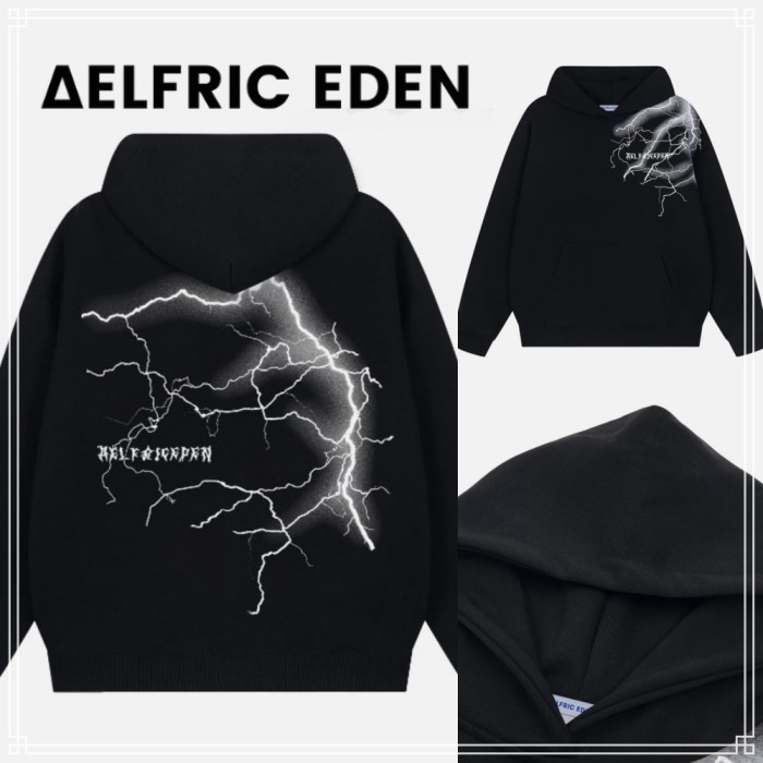 【Aelfric Eden】ライトニング プリント デザイン パーカー