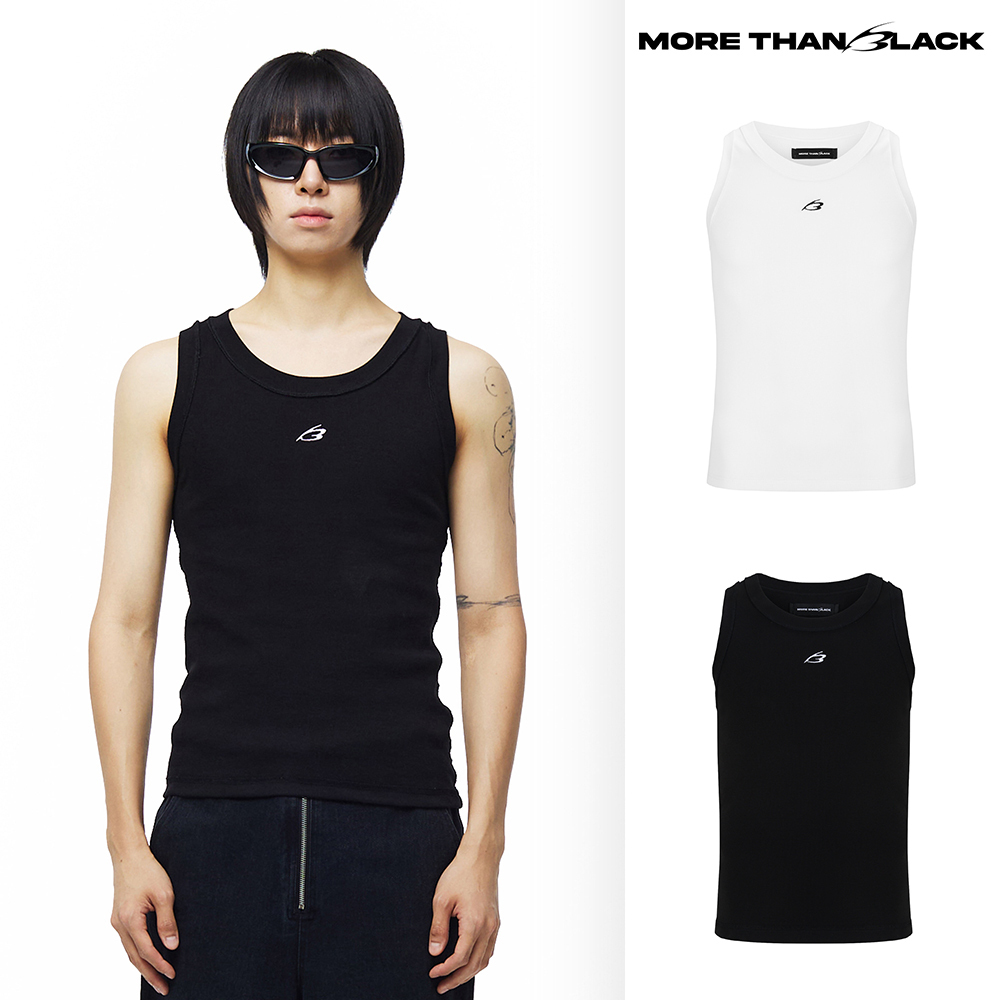 【MORE THAN BLACK】24FW★ NEW CUT OFF SLEEVELESS