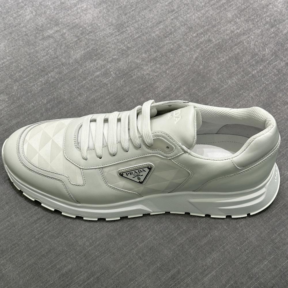 最安値挑戦中★PRADA★ナイロン ハイトップ スニーカー★WHITE