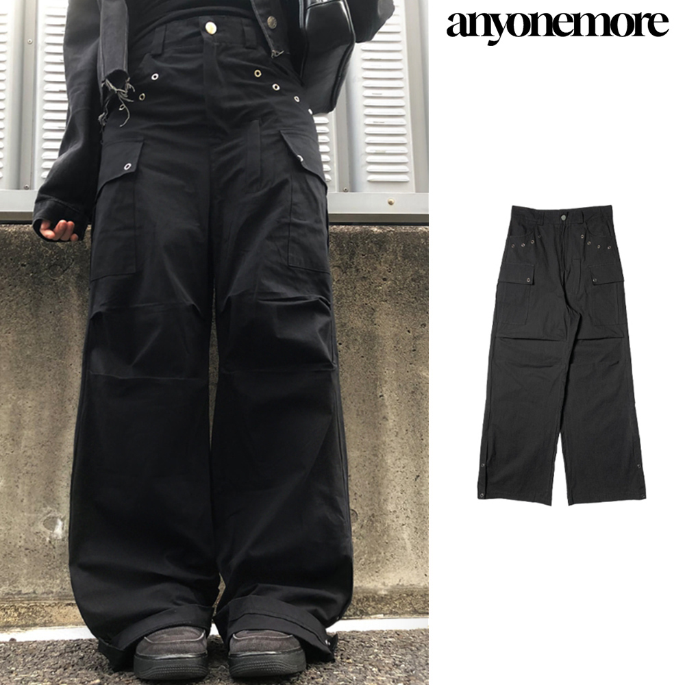 【Anyone more】Shubi y2k Cargo Wide Pintuck Pants