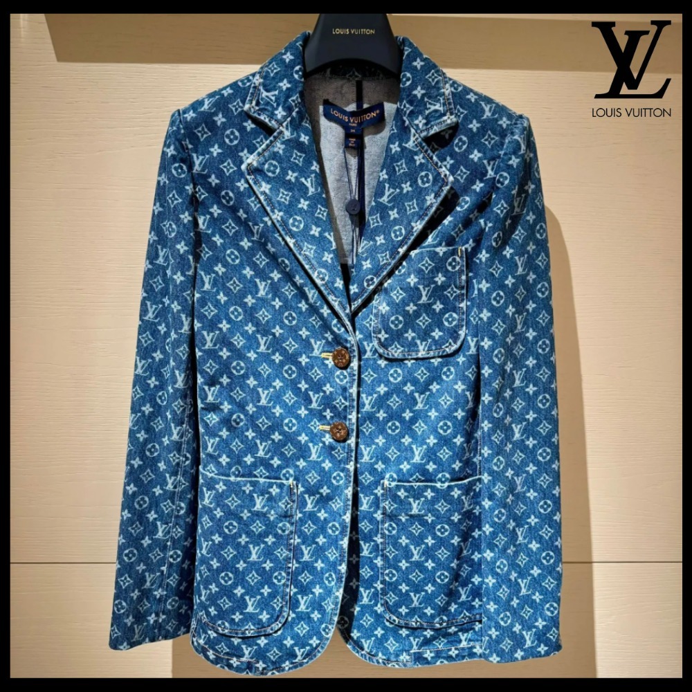 ★2024秋冬★【LOUIS VUITTON】プレッピー モノグラム ブレザー