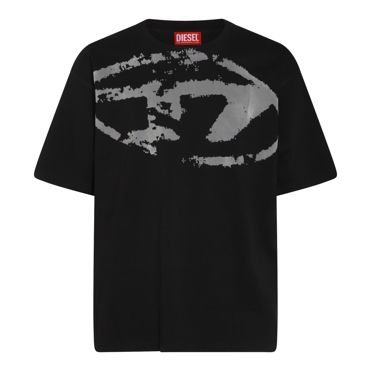 Tシャツ・カットソー DIESEL BLACK COTTON T-SHIRT