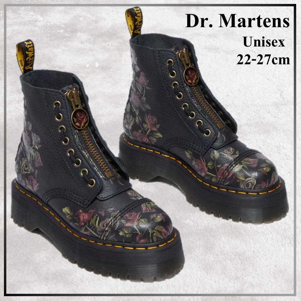 花柄デザイン*Dr. Martens SINCLAIR ローズ ブーツ アンティーク