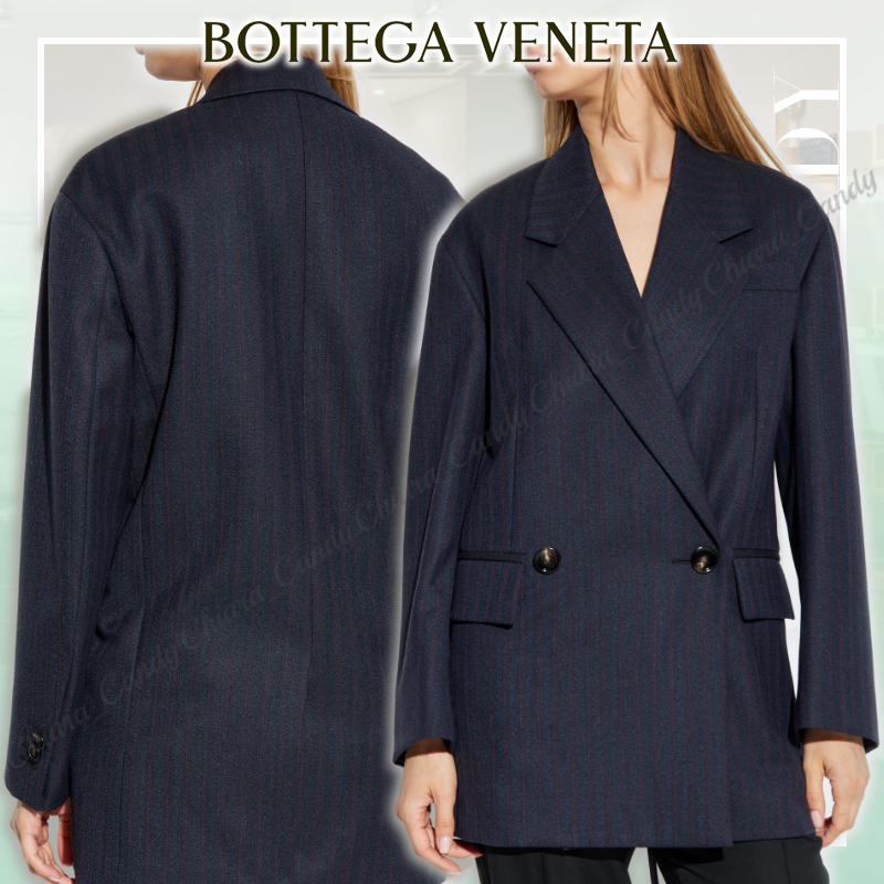 【24AW NEW】BOTTEGA VENETA /ウール ダブルブレストジャケット