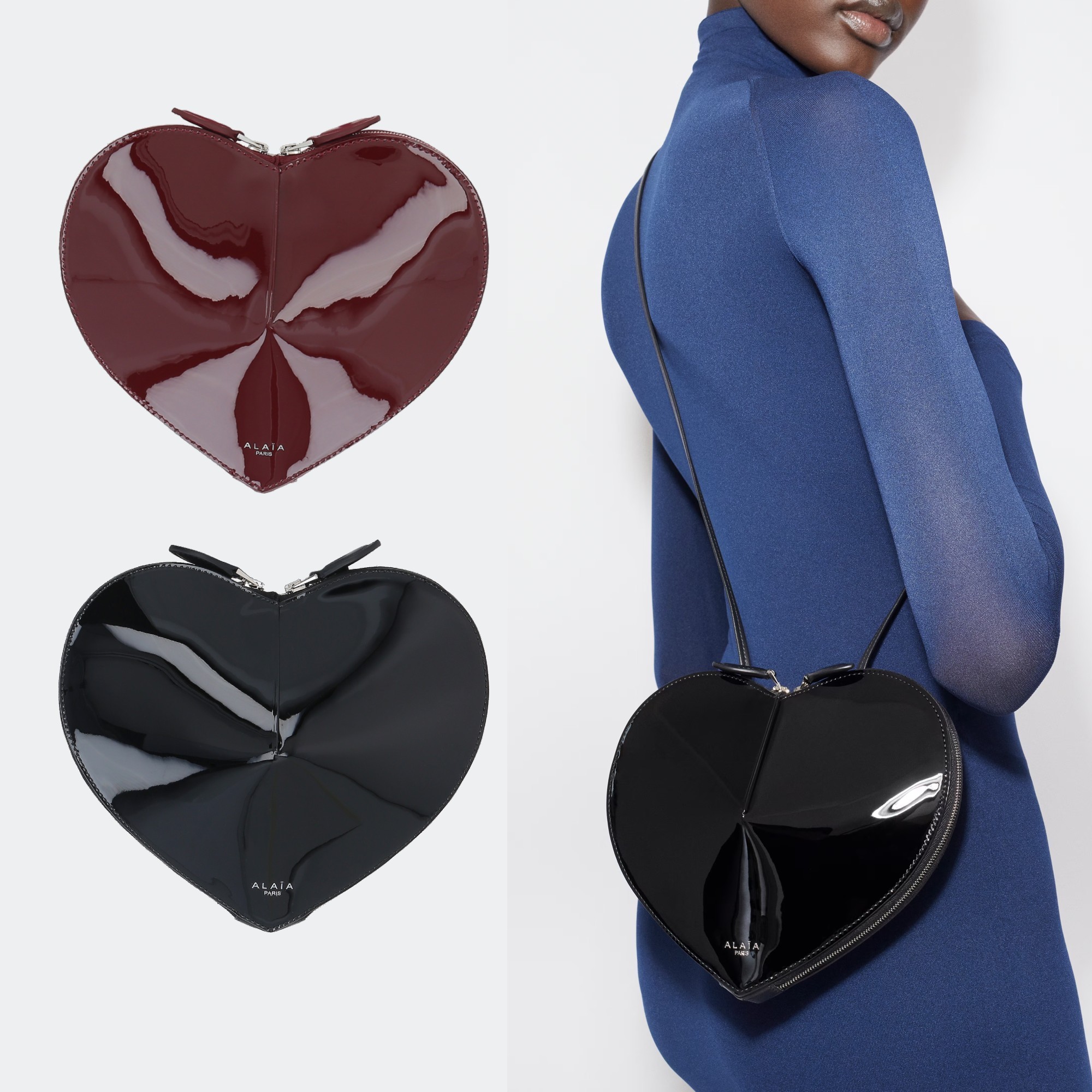 【関税送料込み】ALAIA パテントレザー Le Coeur バッグ