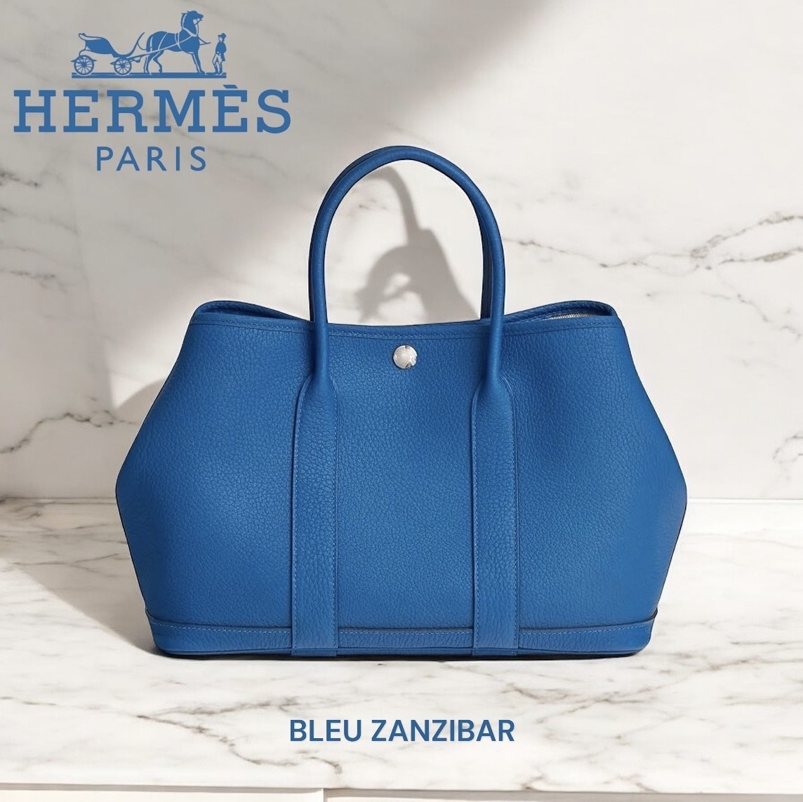 ★正規店購入 HERMES ガーデンパーティー TPM ブルーザンジバル
