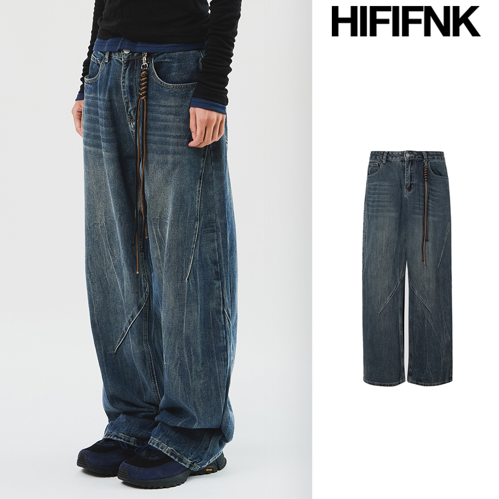 【HI FI FNK】Keyring Slat Denim