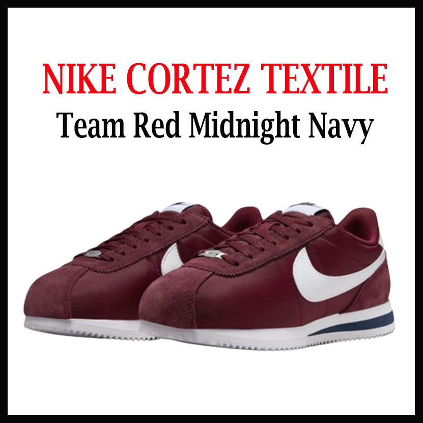 人気 ☆NIKE☆ (W) CORTEZ TEXTILE TEAM RED MIDNIGHT NAVY