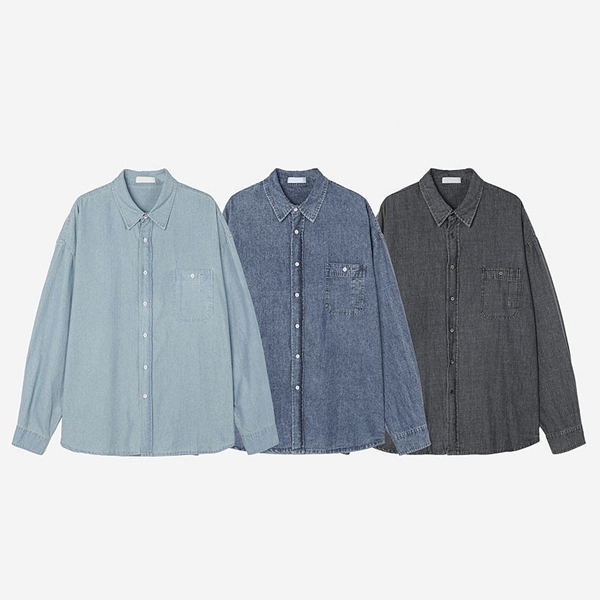 シャツ IONSEOUL pocket denim over SHIRT JE358