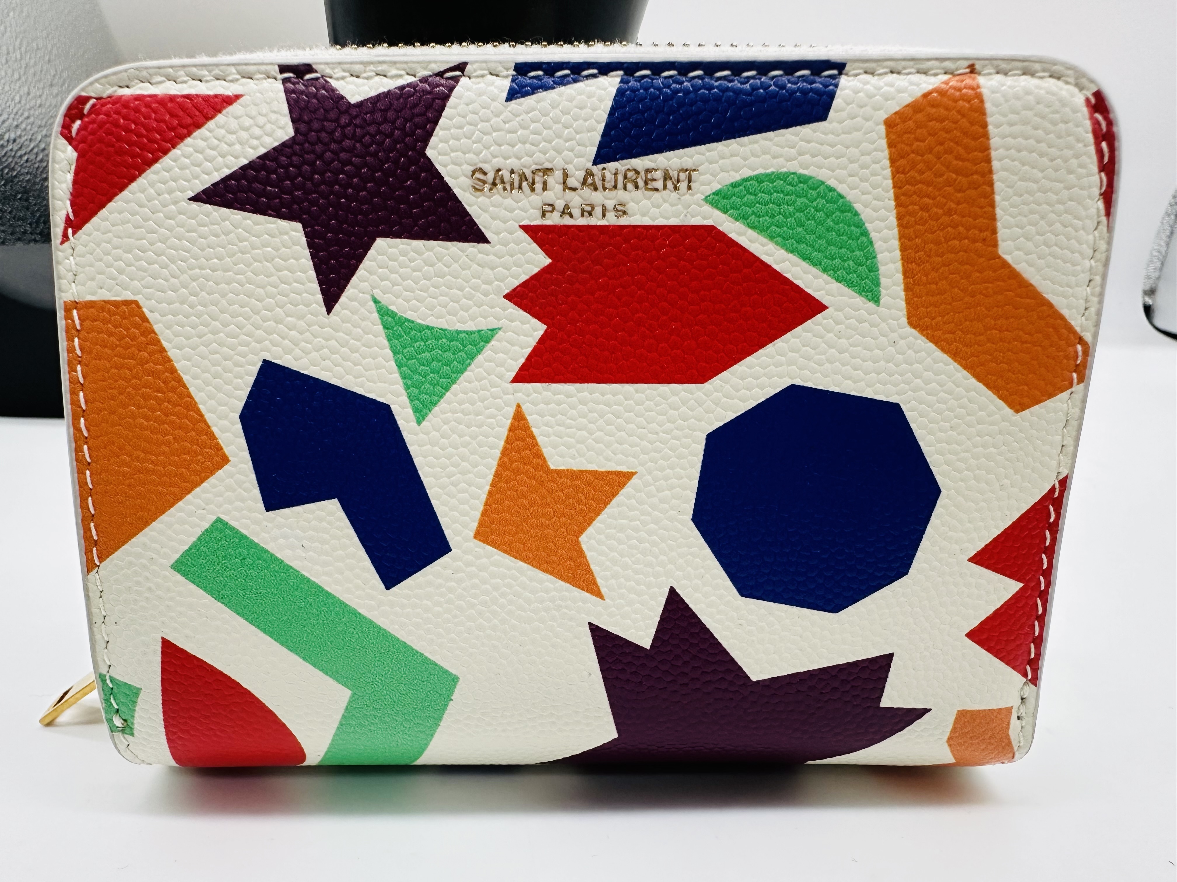 国内発送 SALE YSL ミニ 財布 サンローラン 関税込  2つ折り