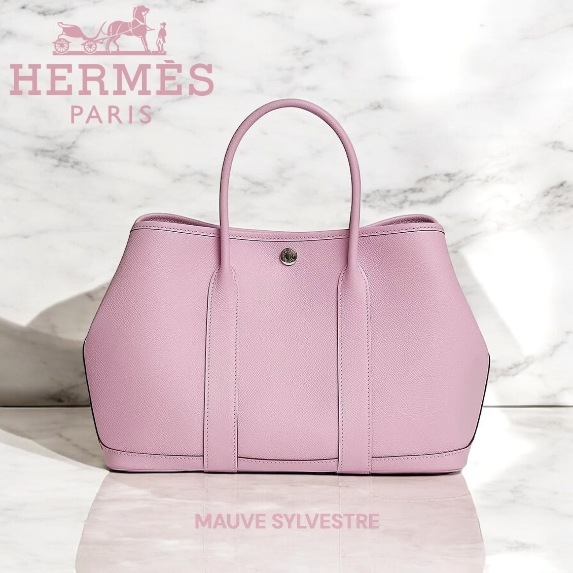 正規店購入 HERMES ガーデンパーティーTPM モーヴシルヴェストル