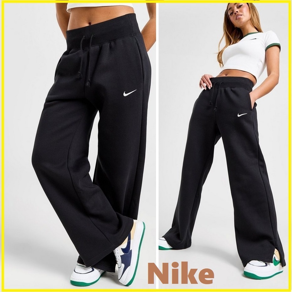 Nike★ロゴ☆裾・スリット☆ワイドジョガー☆ワイドパンツ
