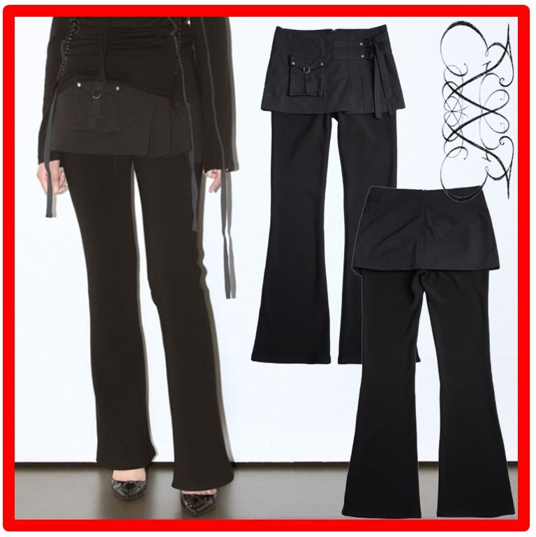 ☆韓国の人気☆【elfelfelfarchives】☆BOOTS CUT WRAP PANT.S☆