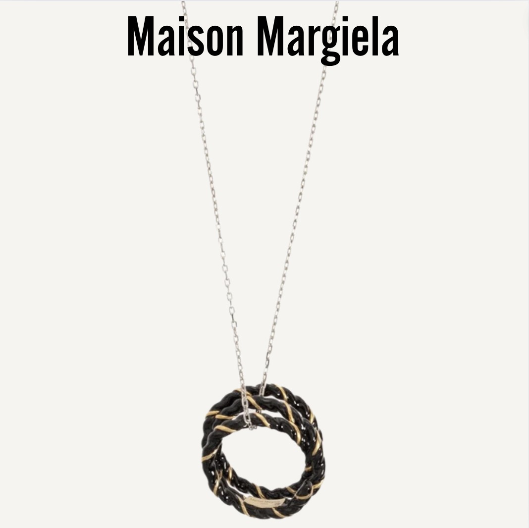 【Maison Margiela】エナメル ツイスト ネックレス