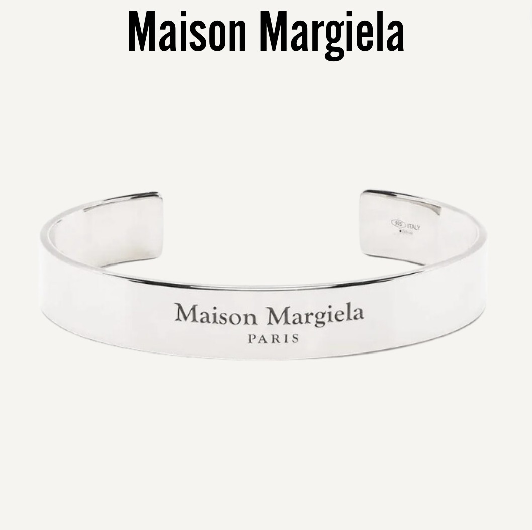 【Maison Margiela】Maison Margiela ロゴ刻印ブレスレット