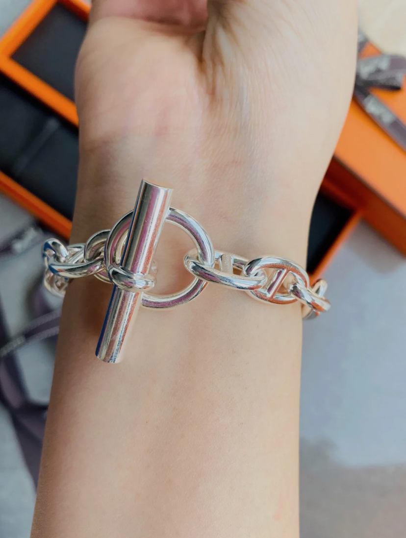 大人気モデル！【HERMES】 シェーヌダンクル GM ブレスレット ◇大人気モデル◇HERMES シェーヌダンクル ブレスレット GM