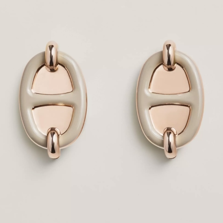 【シンプルなデザイン☆】Hermes ピアス Hermes ☆ カラバリ豊富♪ シンプル お洒落 ピアス 4色 (HERMES