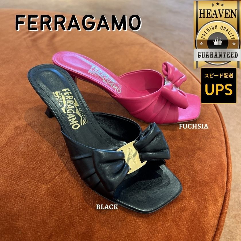 6万取引突破★UPS速達便利用！【FERRAGAMO】LUCIE 55_ミュール