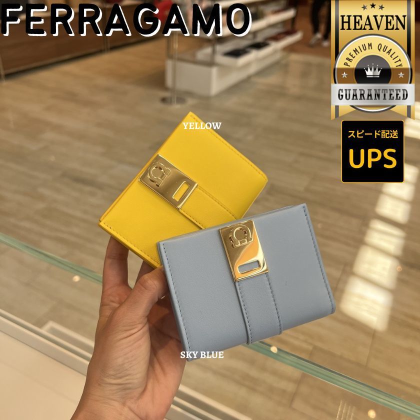 6万取引突破★UPS速達便利用【FERRAGAMO】220633_折りたたみ財布