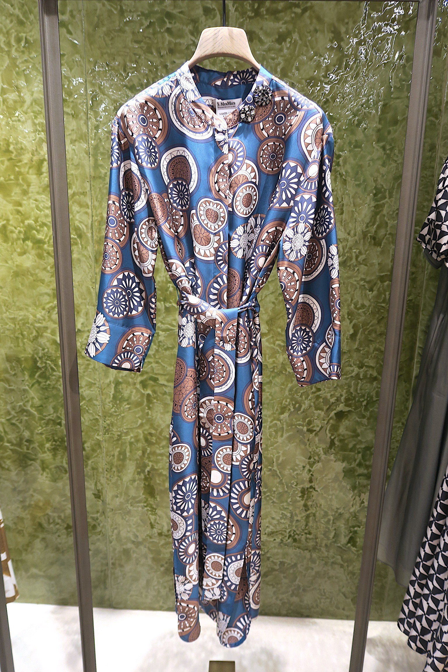 S Max Mara Timeo プリント シルク ドレス S Max Mara Timeo プリント シルク ドレス (S Max Mara