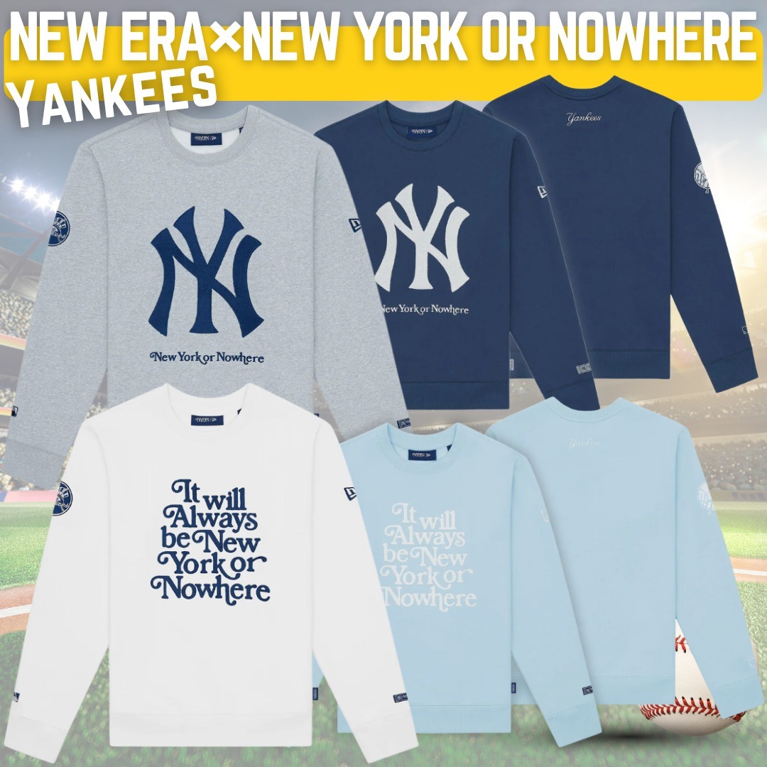 注目【New Era×NEWYORK OR NOWHERE】Yankees スウェットシャツ