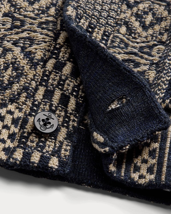 【RRL Ralph Lauren】カーディガン [ヴィンテージ風★シック★] Vintage Double RL RRL Ralph Lauren Native Cardigan Jacket